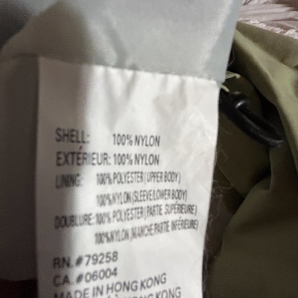 CB Sports Jacket Unisex Light Olive Green Windbreaker 100% Nylon NWOT - Picture 6 of 13